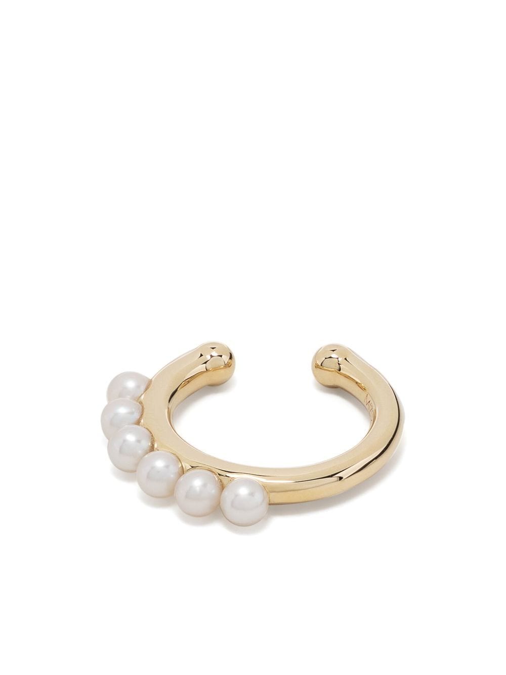 Mizuki 14kt yellow gold Sea of Beauty pearl ear cuff von Mizuki