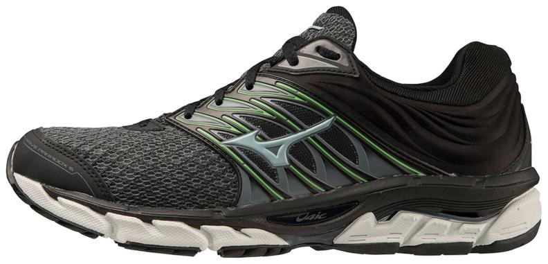 Mizuno Laufschuh Sport Wave Paradox 5 M Support Men - Stormy Weather/Tourmaline/Green Gecko (Grösse: UK 11) von Mizuno Sport