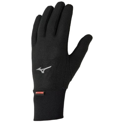 Mizuno Sport BT Mid Weight Fleece Glove Breath Thermo - Black (Grösse: S) von Mizuno Sport