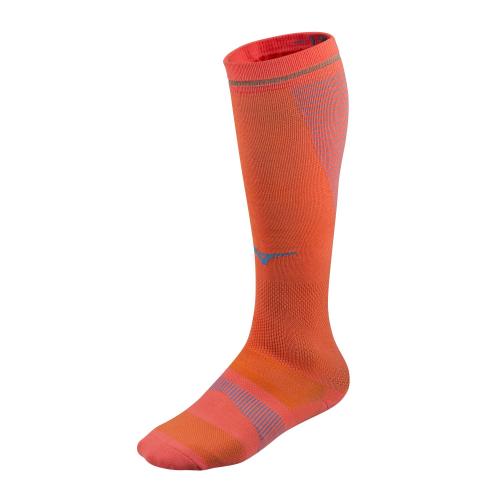 Mizuno Sport Compression Sock - Hot Coral (Grösse: M) von Mizuno Sport