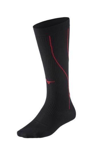 Mizuno Sport Compression Socks - Black/MarsRed (Grösse: S) von Mizuno Sport