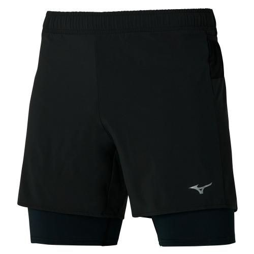 Mizuno Sport ER 5.5 2in1 Short M - Black (Grösse: L) von Mizuno Sport