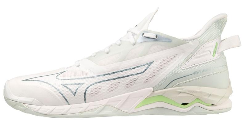 Mizuno Sport Handballschuh Wave Mirage 5 W Indoor Women - White/Glacial Ridge/Patina Green (Grösse: UK 4.5) von Mizuno Sport