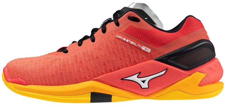 Mizuno Sport Handballschuh Wave Stealth Neo M/UX Indoor Men - Radiant Red/White/Carrot Curl (Grösse: UK 9) von Mizuno Sport