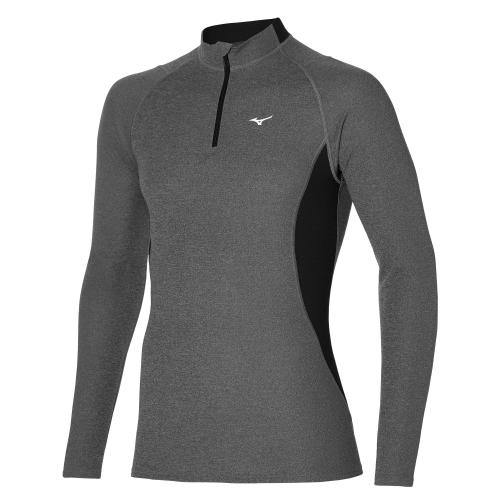 Mizuno Sport Heavy Weight Wool Ls 1/2 Zip - Black/Black (Grösse: L) von Mizuno Sport