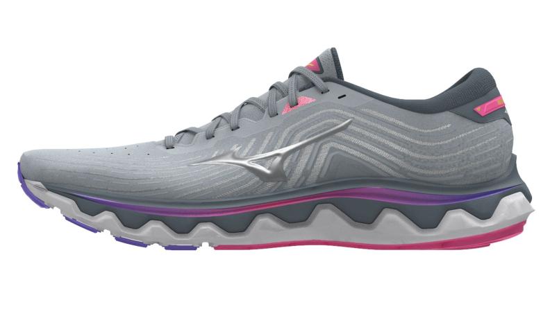 Mizuno Sport Laufschuh Wave Horizon 6 W Support Women - Pearl Blue/Silver/High-Vis Pink (Grösse: UK 4) von Mizuno Sport