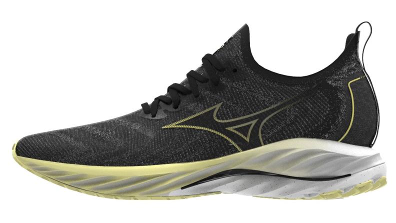 Mizuno Sport Laufschuh Wave Neo Wind M Neutral Men - Undyed Black/Luminous (Grösse: UK 11) von Mizuno Sport