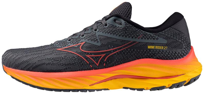 Mizuno Sport Laufschuh Wave Rider 27 M Neutral Men - Turbulence/Cayenne/Citrus (Grösse: UK 8.5) von Mizuno Sport