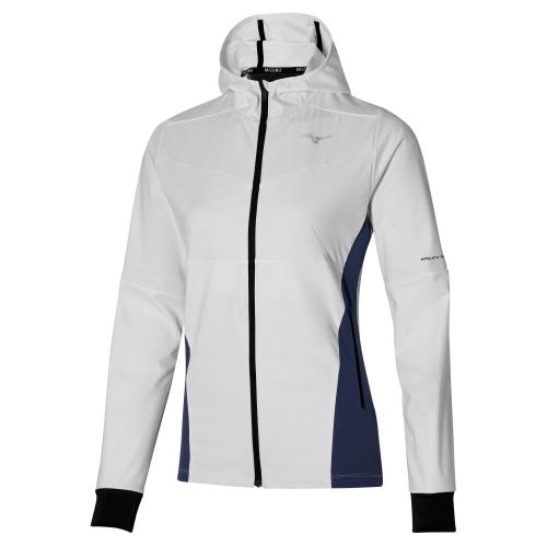 Mizuno Sport Mizuno HeatCharge BT Jacket W - Snow White/Nightshadow Blue (Grösse: M) von Mizuno Sport