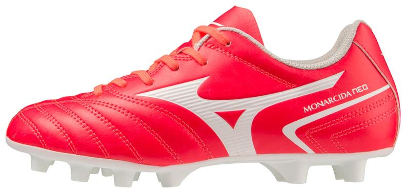 Mizuno Sport Monarcida Neo II Select Jr MD Football Footwear - Fiery Coral 2/White (Grösse: UK 1) von Mizuno Sport