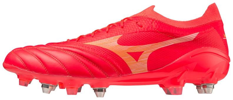 Mizuno Sport Morelia Neo IV Beta Elite MIX Football Footwear - Fiery Coral 2/White/Bolt 2 (Grösse: UK 10.5) von Mizuno Sport