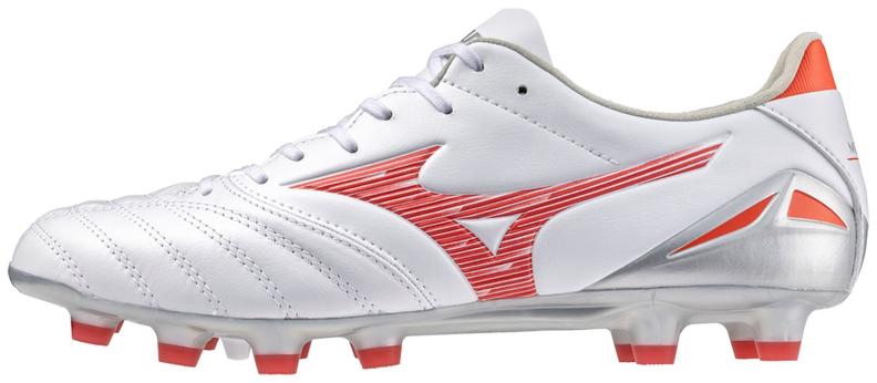 Mizuno Sport Morelia Neo IV PRO MD Football Footwear - White/Radiant Red/ Hot Coral (Grösse: UK 7) von Mizuno Sport
