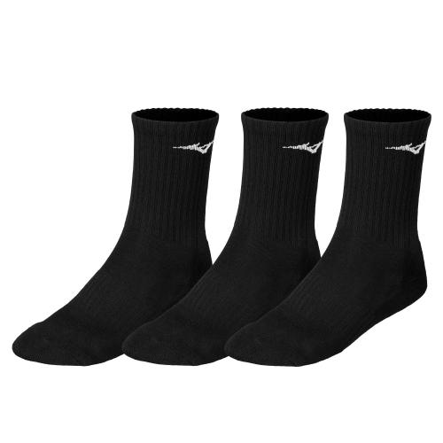 Mizuno Sport Training 3 P Socks 3 Pack - Black/Black/Black (Grösse: L) von Mizuno Sport