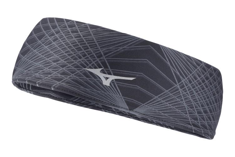 Mizuno Sport WarmaLite Printed Headband - Black (Grösse: one size) von Mizuno Sport