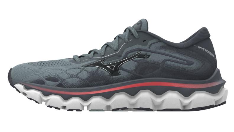 Mizuno Sport Wave Horizon 7 M Support Men - Lead/Nickel/Cayenne (Grösse: UK 10.5) von Mizuno Sport