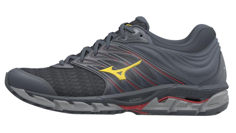 Mizuno Sport Wave Paradox 5 M Support Men - Turbulence/Citrus/Cayenne (Grösse: UK 9.5) von Mizuno Sport