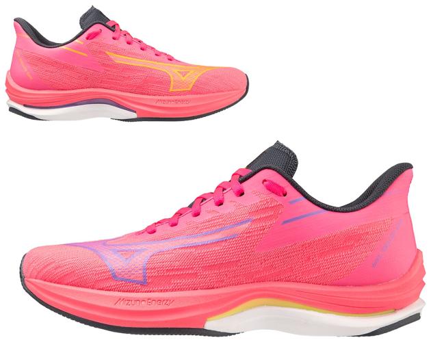 Mizuno Sport Wave Rebellion Sonic W Support Women - High-Vis Pink/Ombre Blue/Purple Punch (Grösse: UK 4.5) von Mizuno Sport