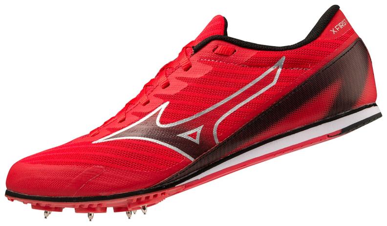 Mizuno Sport X FIRST 2 All - Round Spike - Hight/Risk-red/Black/Silver (Grösse: UK 6) von Mizuno Sport