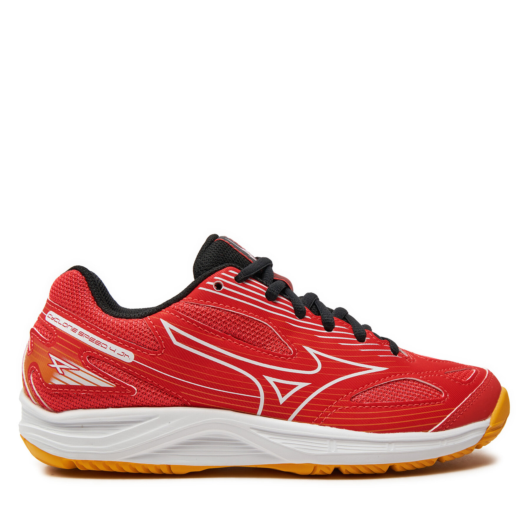 Schuhe Mizuno Cyclone Speed 4 Jr V1GD2310 Radiant Red/White/Carrot Curl 2 von Mizuno