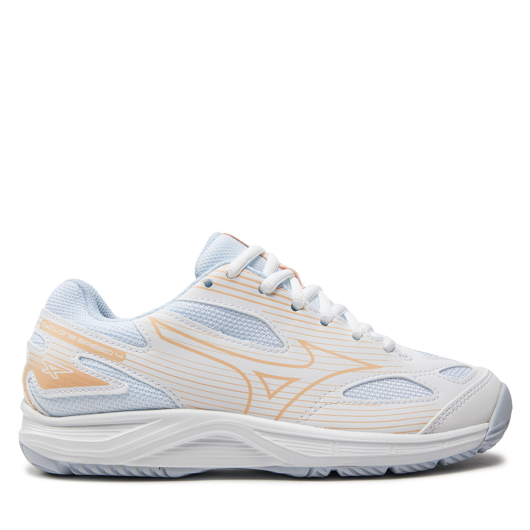 Schuhe Mizuno Cyclone Speed 4 V1GC2380 White/Peach Parfait/Halogen Blue 0 von Mizuno