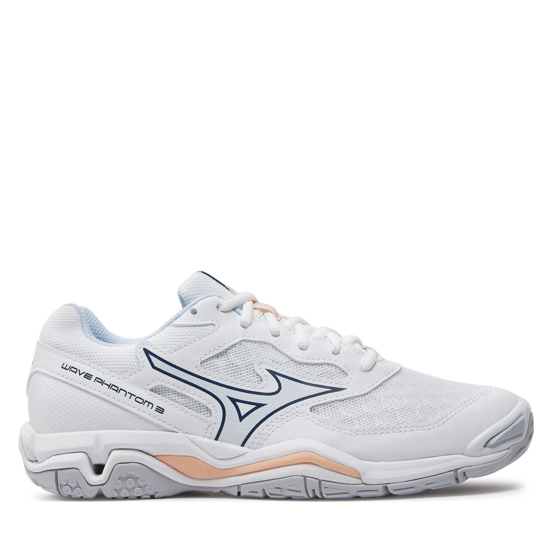 Schuhe Mizuno Wave Phantom 3 X1GB2260 White/Navy Peony/Peach Parfait 0 von Mizuno