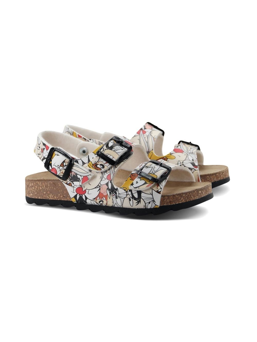 Moa Kids Looney Tunes cartoon-print sandals - White von Moa Kids