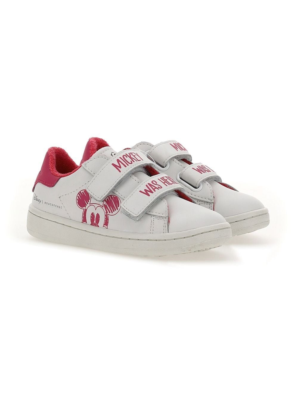 Moa Kids Mickey touch-strap sneakers - White von Moa Kids