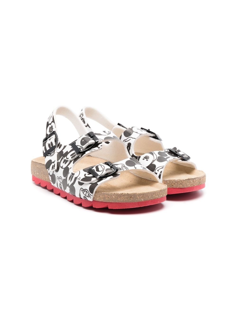 Moa Kids x Disney Mickey Mouse-print sandals - White von Moa Kids