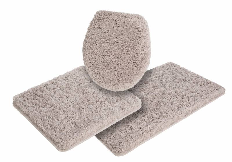 Möve Badematte »Superwuschel, Badvorleger, Badezimmer Teppich«, rutschhemmend beschichtet, strapazierfähig-schnell trocknend-fussbodenheizungsgeeignet, Mikrofaser-Badematte, Badteppich, rechteckig, rund & als 3-tlg. Set von Möve