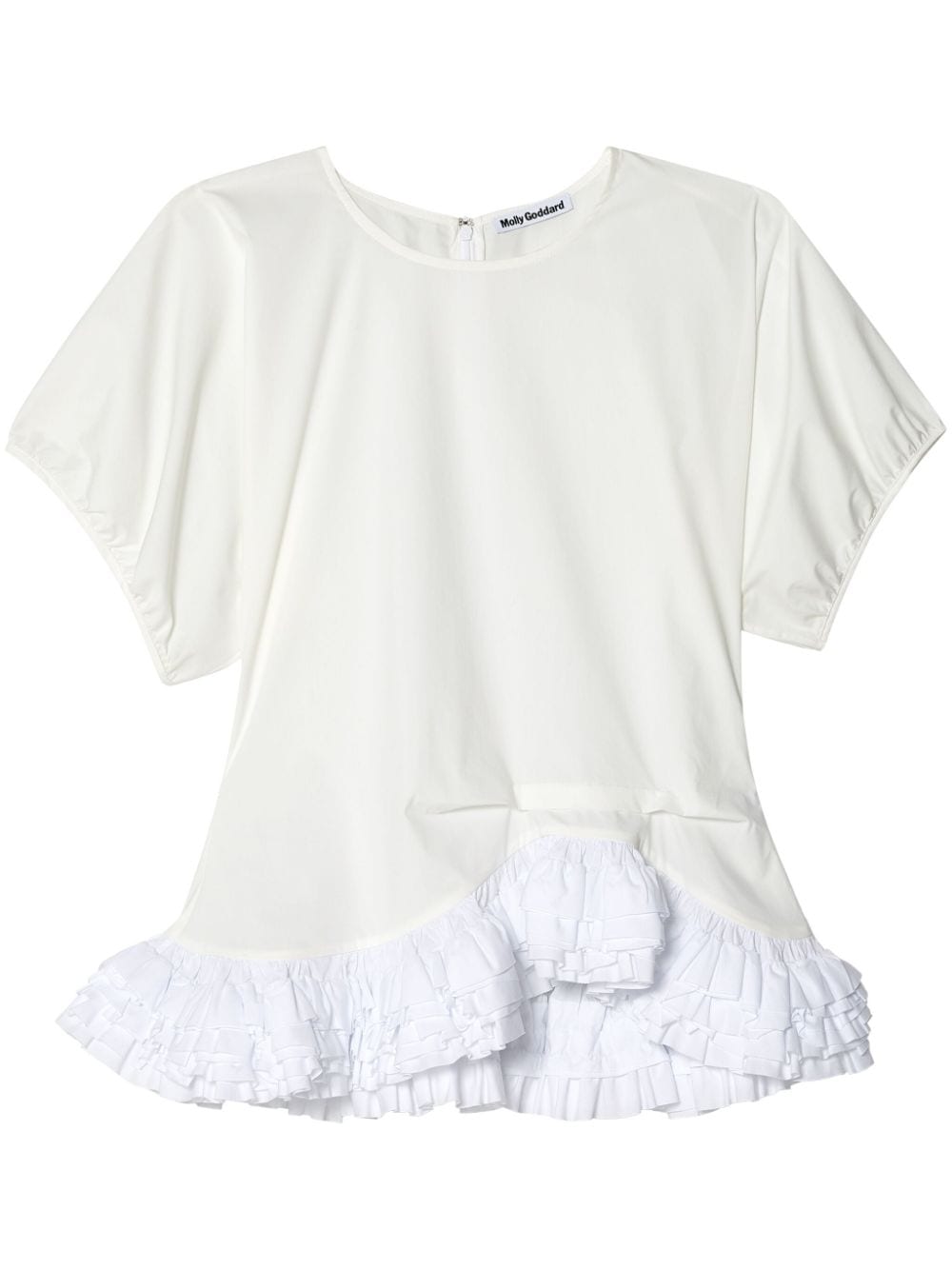 Molly Goddard ruffle-trim T-shirt - White von Molly Goddard