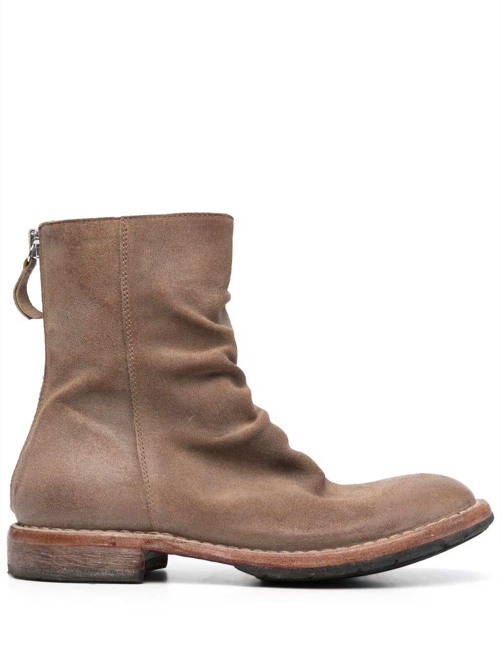 Moma Tronchetto suede ankle boots - Brown von Moma