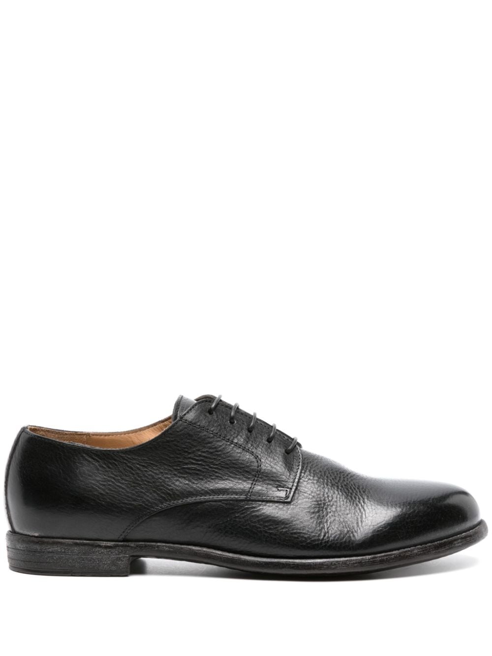 Moma almond-toe leather Derby shoes - Black von Moma