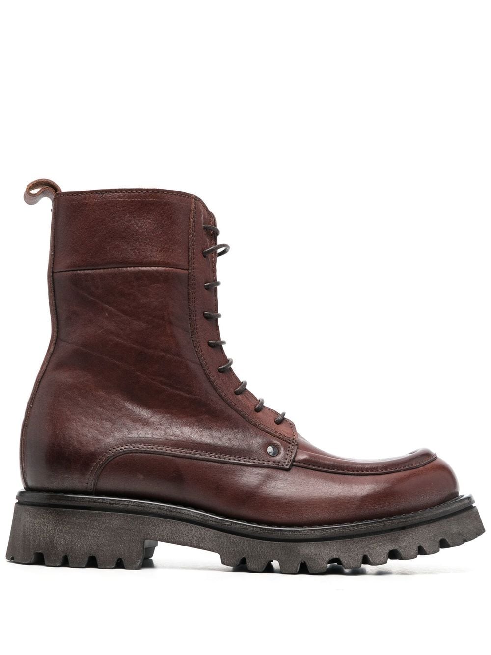 Moma 40mm ridged ankle boots - Brown von Moma