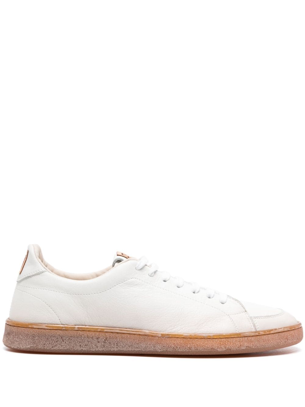 Moma flatform leather sneakers - White von Moma