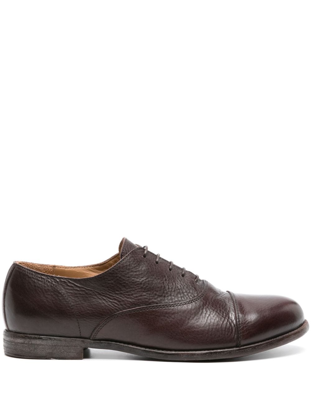 Moma grained-leather Oxford shoes - Brown von Moma
