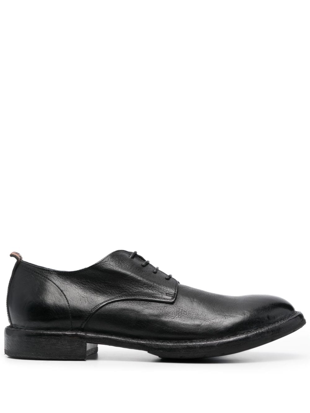 Moma lace-up leather derby shoes - Black von Moma