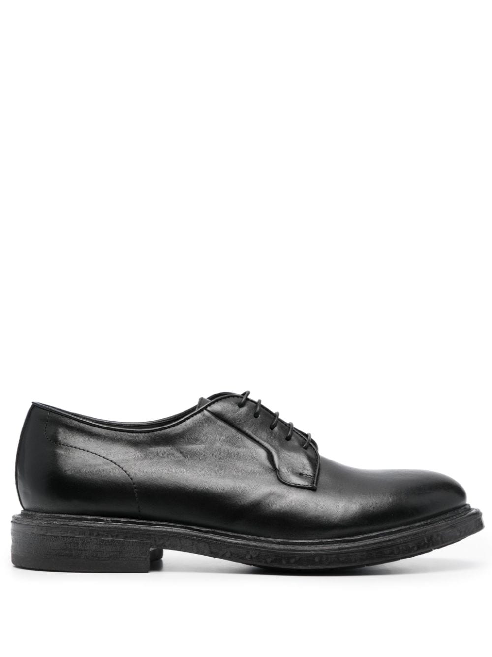 Moma lace-up leather derby shoes - Black von Moma