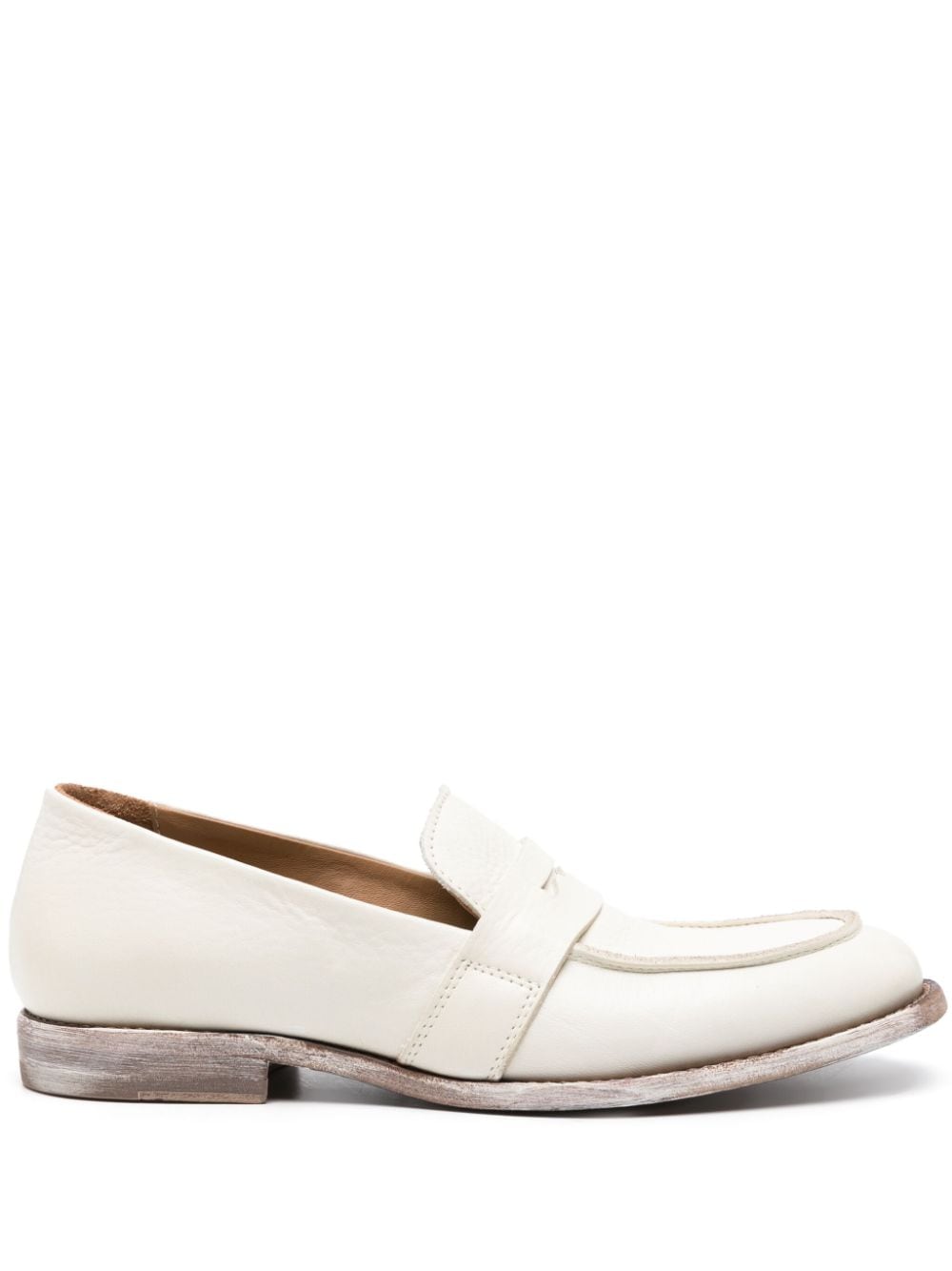 Moma leather penny loafers - White von Moma