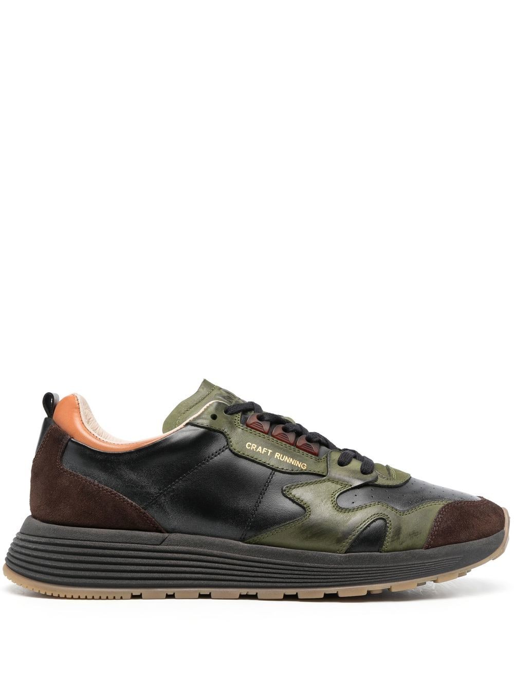 Moma panelled lace-up sneakers - Black von Moma