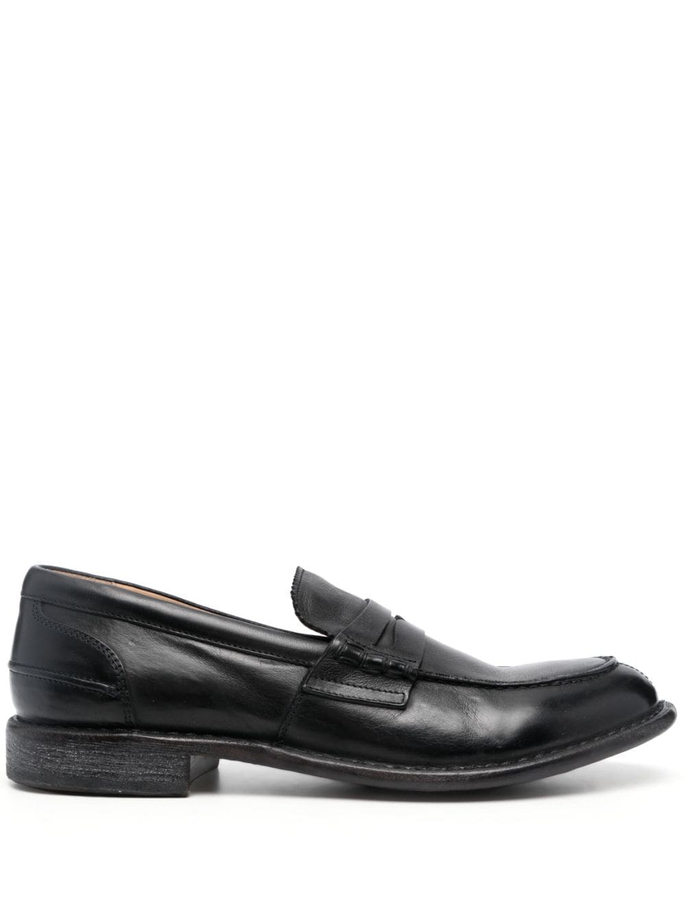 Moma penny-slot leather loafers - Black von Moma