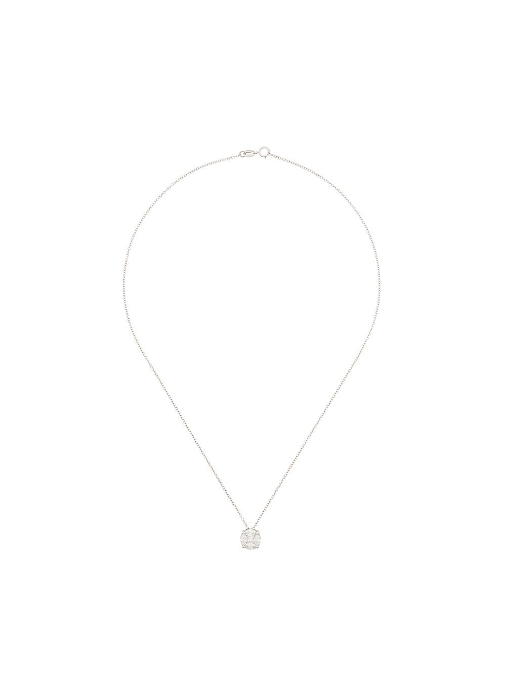 Monan 18kt white gold diamond pendant necklace - Metallic von Monan