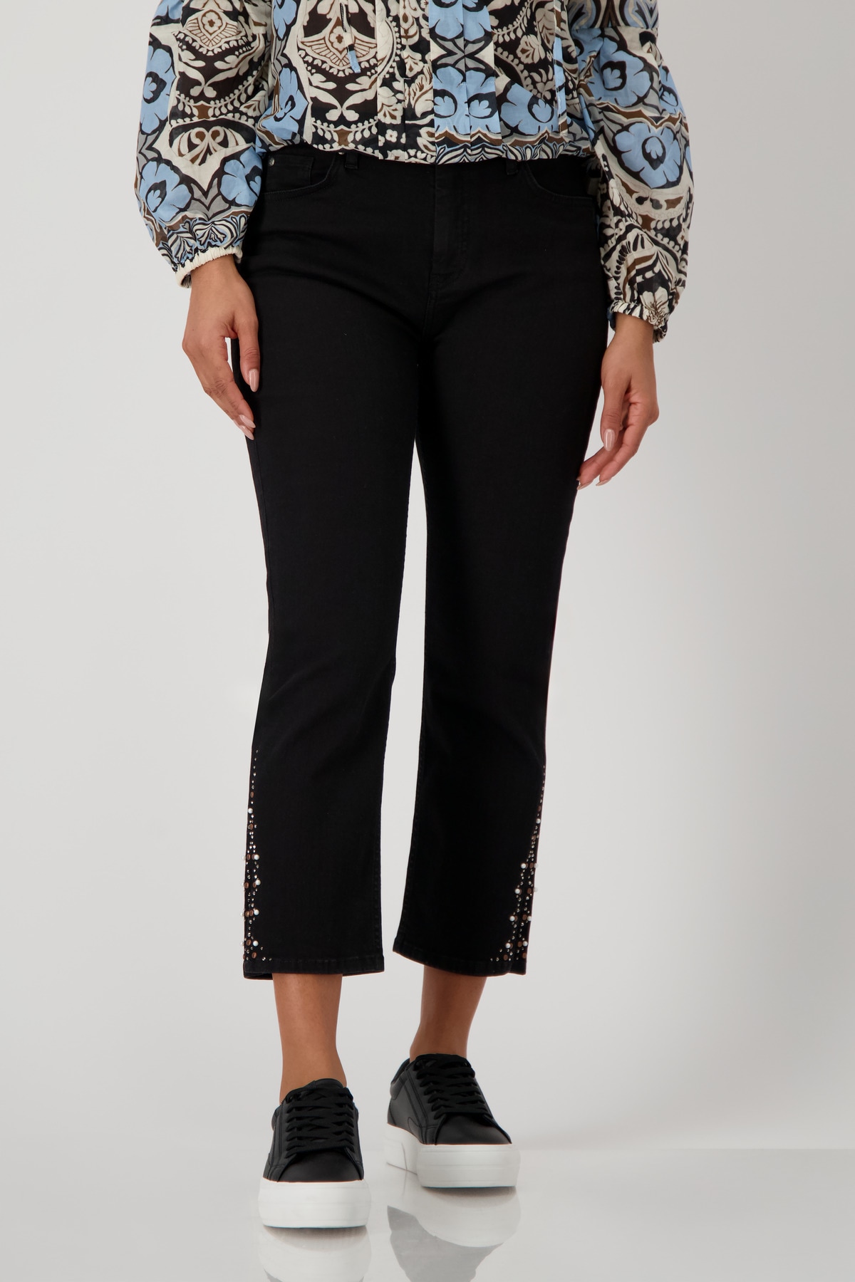 Monari 7/8-Hose »Hose Jeans Schmuck 64cm«, Mit Gürtelschlaufen Monari 7/8-Hose »Hose Jeans Schmuck 64cm«, Mit Gürtelschlaufen von Monari