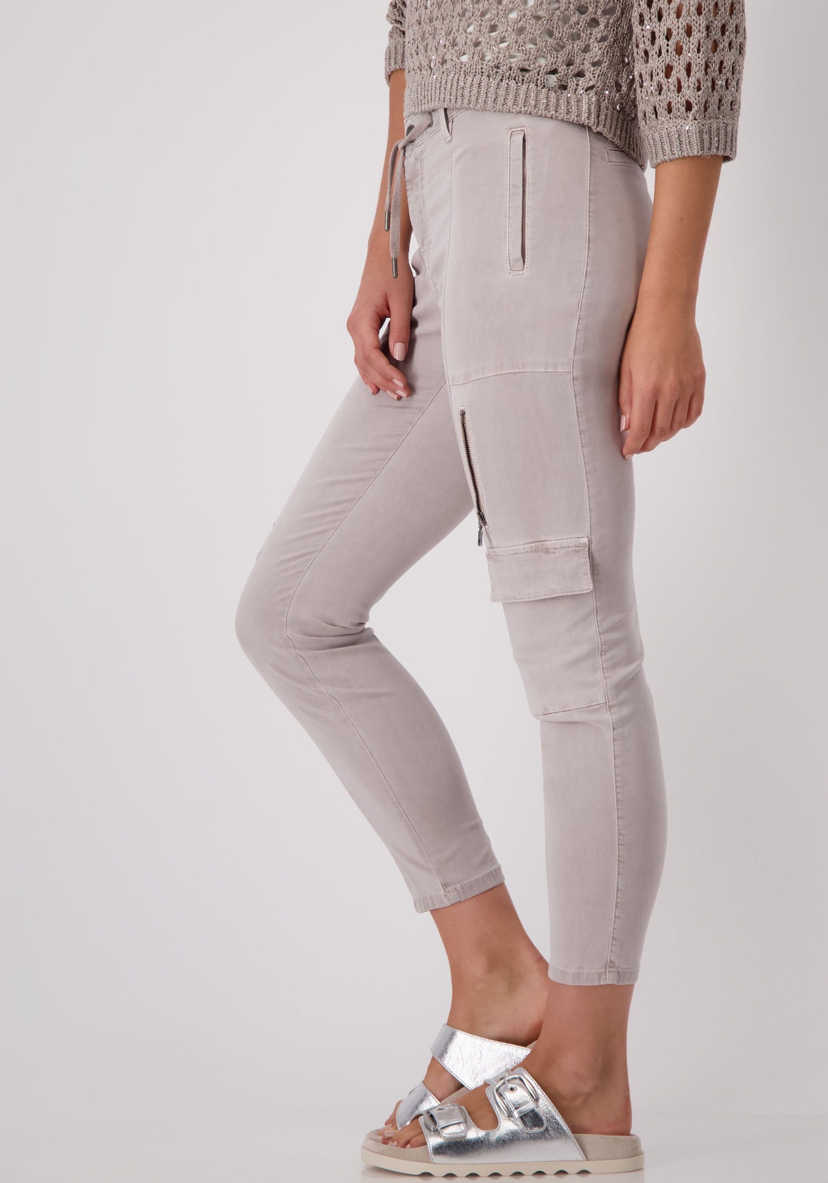 Monari Cargohose, mit Zierreissverschlüssen Monari Cargohose, mit Zierreissverschlüssen von Monari