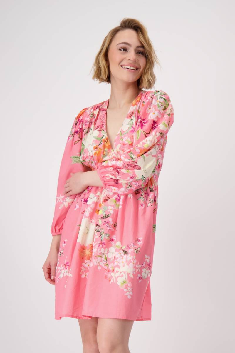 Monari Midikleid »Kleid Blumenverlauf allov.«, Mit V-Ausschnitt von Monari