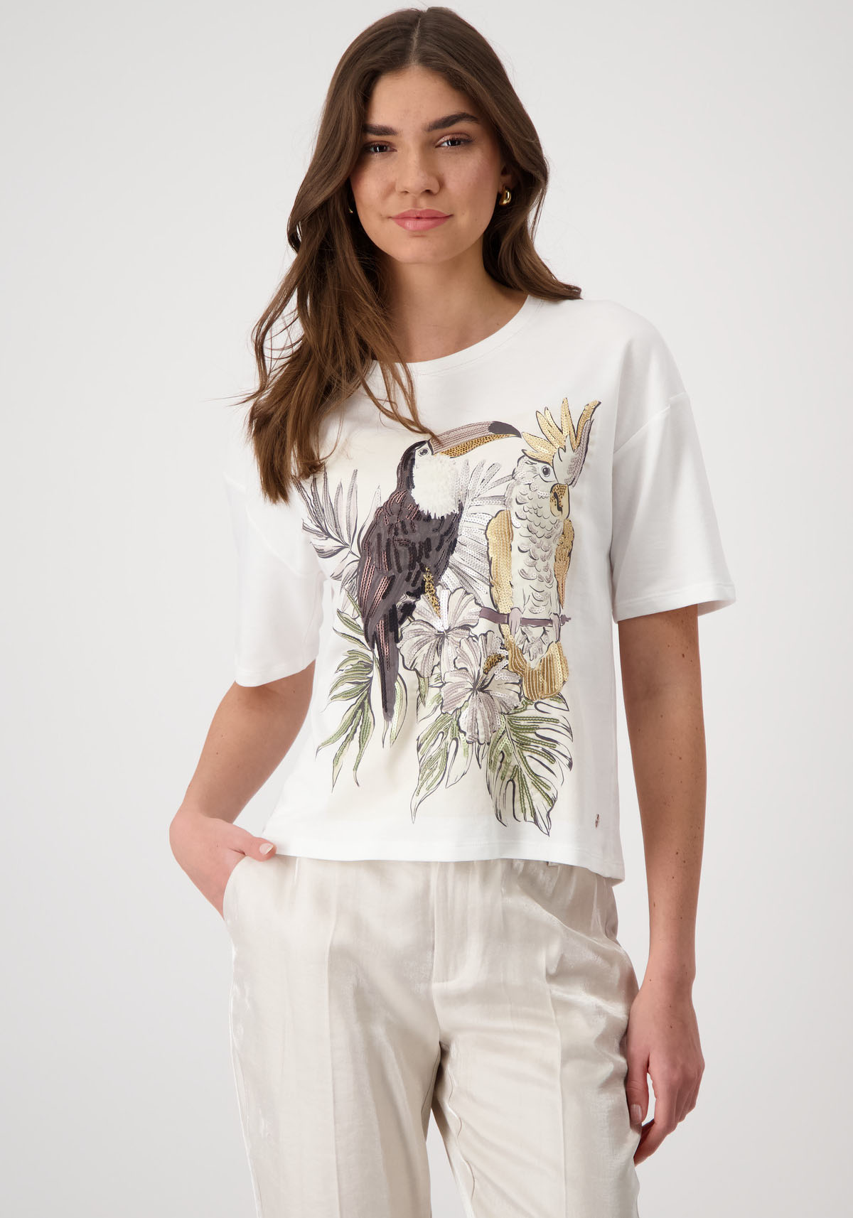 Monari Rundhalsshirt, mit Frontprint Monari Rundhalsshirt, mit Frontprint von Monari
