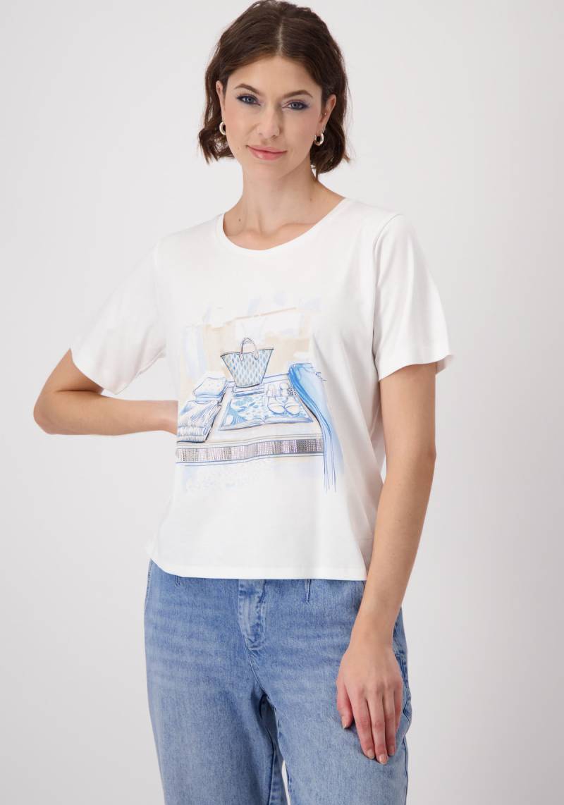 Monari Rundhalsshirt, mit Frontprint von Monari