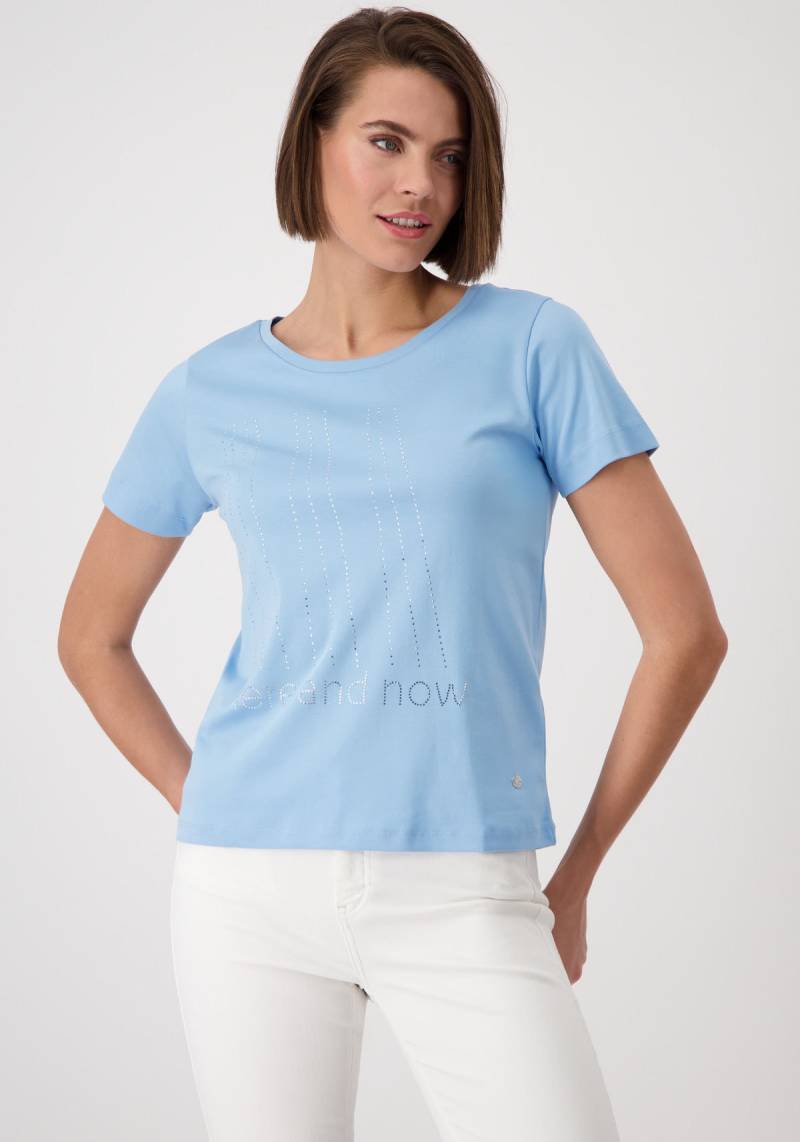 Monari Rundhalsshirt, mit Glitzernieten von Monari