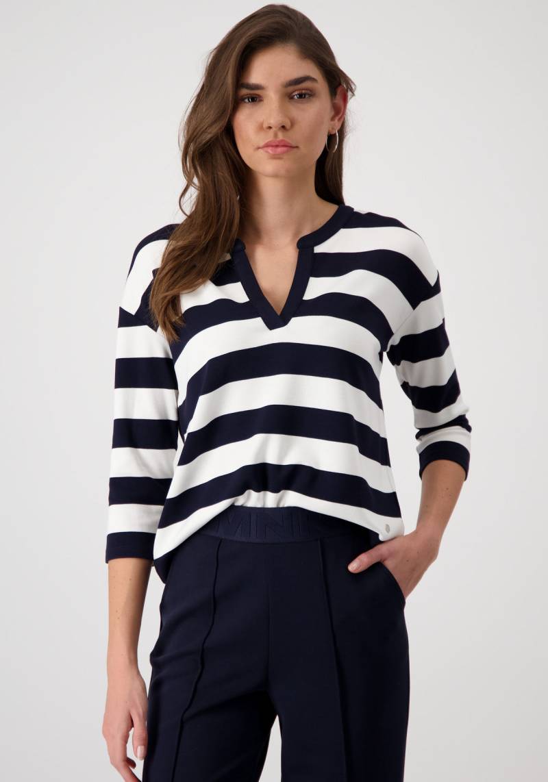 Monari Sweatshirt, mit Blockstreifen von Monari