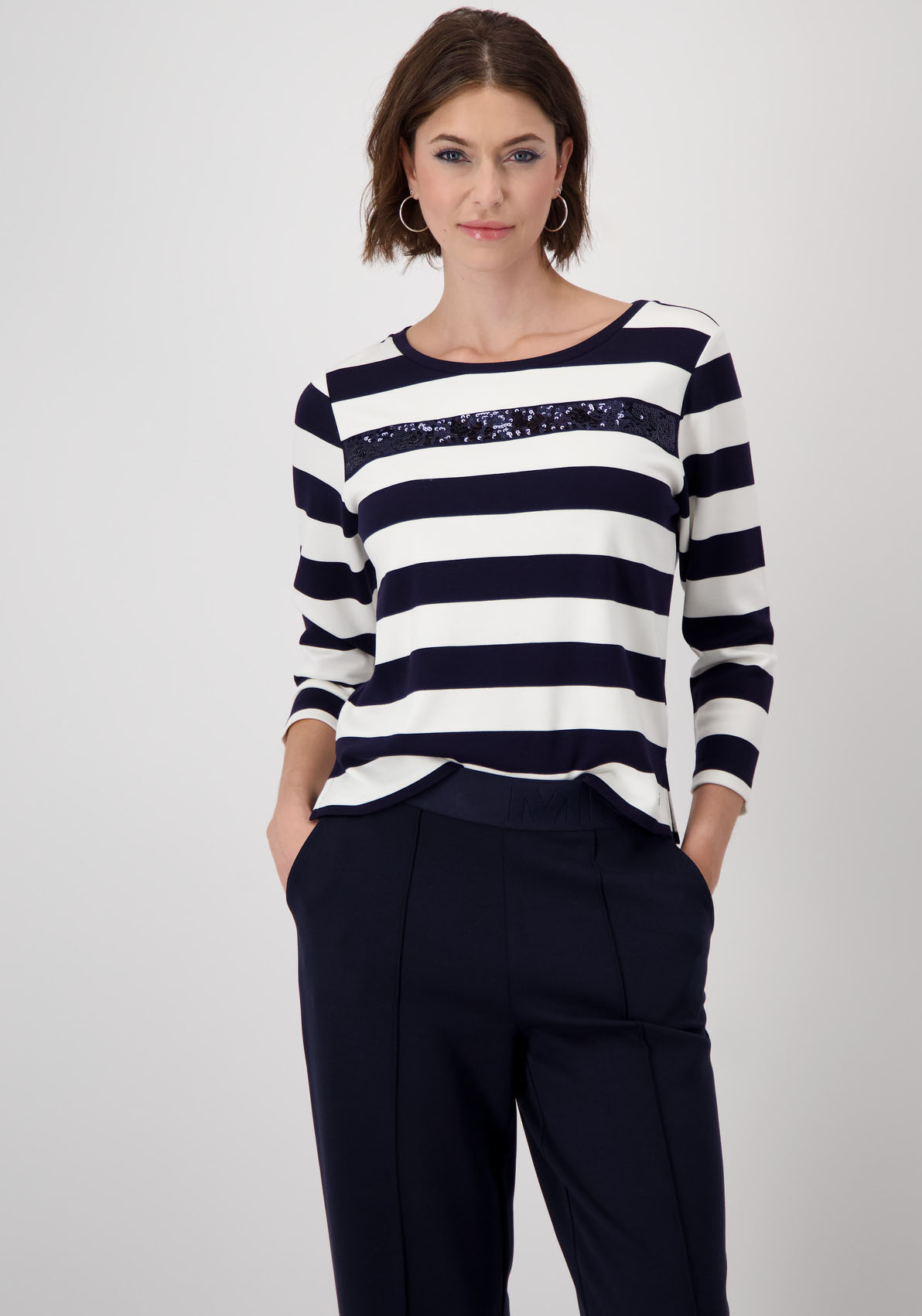Monari Sweatshirt, mit Pailletten Monari Sweatshirt, mit Pailletten von Monari