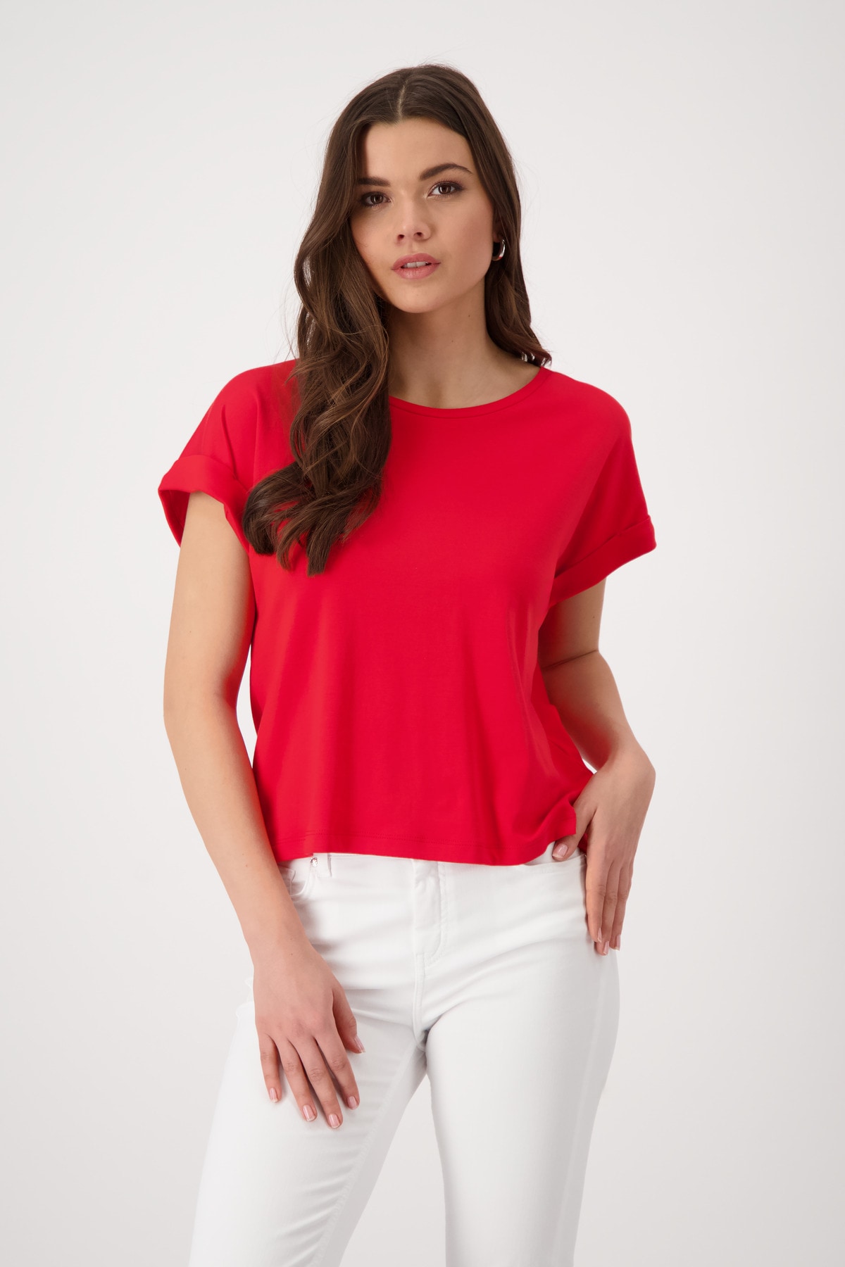 Monari T-Shirt »Shirt Basic Pima uni«, Mit Rundhalsausschnitt von Monari
